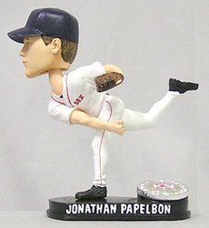 Boston Red Sox Jonathan Papelbon Forever Collectibles Blatinum Bobblehead
