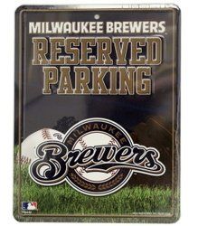 Milwaukee Brewers Sign Metal Parking Special Order