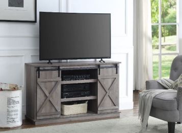 Bellona TV Stand; Gray Finish 91860