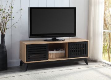 Gamaliel TV Stand in Oak &amp; Espresso Finish LV00858