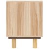 TV Cabinet Brown 31.5"x11.8"x15.7" Solid Wood Pine and Natural Rattan