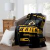 Bruins OFFICIAL NHL "Digitize" Raschel Throw Blanket;  60" x 80"
