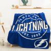 Lightning OFFICIAL NHL "Campaign" Fleece Throw Blanket;  50" x 60"
