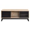 Gamaliel TV Stand in Oak &amp; Espresso Finish LV00858
