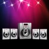 Home Theater Speaker Set 8 inch 4.1 Channel System Bluetooth Surround Speakers Cinema Tv Acoustic Audio Entertainment USB 8" Subwoofer 5 Core HT4126