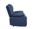 Zuriel Power Recliner; Blue PU 54617