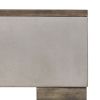 Modrest Delaware Modern Concrete &amp; Acacia Rectangular Coffee Table