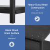 YSSOA Storage Shelf for Living Room and Office; Easy Assembly; Black (Home Coffee Table); 31x20x16 inch