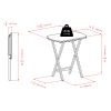 Cade 2-Pc Oversize Snack Table Set, Coffee