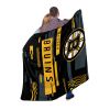 Bruins OFFICIAL NHL "Digitize" Raschel Throw Blanket;  60" x 80"