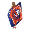Islanders OFFICIAL NHL "Run" Micro Raschel Throw Blanket;  46" x 60"