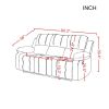 Middle backrest of 3-seater is flipped