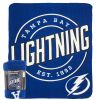 Lightning OFFICIAL NHL "Campaign" Fleece Throw Blanket;  50" x 60"