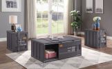 Cargo Coffee Table; Gunmetal 87885