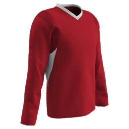 Champro Adult KEY Shooter Basketball Shirt Scarlet White MED