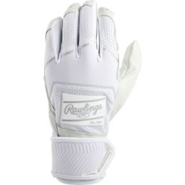 Rawlings Workhorse Batting Gloves Compression Strap-White-XL