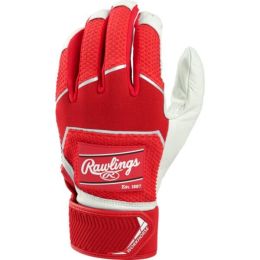 Rawlings Workhorse Batting Gloves-Scarlet-M