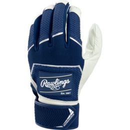Rawlings Youth Workhorse Batting Gloves-Navy-S