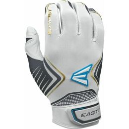 Easton Ghost Fastpitch Batting Gloves-White-Gold-XL