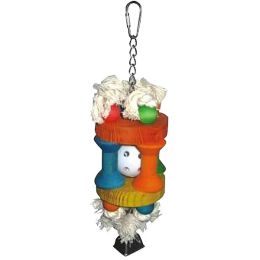 A and E Cages Happy Beaks Whiffle Ball in Solitude Bird Toy 3.5in x 3.5in x 10in