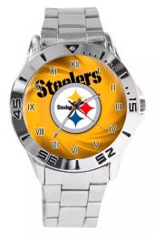 NFL Men's Steel Band Quartz Watch (Color: 2)