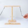 Ring Toss Game Party Drinking Game Wooden Ring Toss Hooks Fast-paced Interactive Game for Bars Home Board Games Pinball