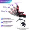 Vanbow.Seat Height Adjustable Swivel Racing Office Computer Ergonomic Video Game Chair