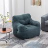 Soft Tufted foam bean bag chair with Teddy fabric