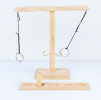 Ring Toss Game Party Drinking Game Wooden Ring Toss Hooks Fast-paced Interactive Game for Bars Home Board Games Pinball