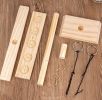 Ring Toss Game Party Drinking Game Wooden Ring Toss Hooks Fast-paced Interactive Game for Bars Home Board Games Pinball