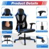 Gaming Chair with Adjustable Mesh Back